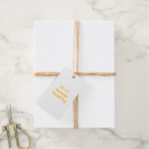 Entwerfen Sie Ihr eigenes 3,5" x 2" Rechteck-Juteg Geschenkanhänger