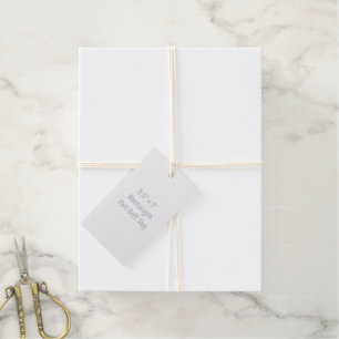 Entwerfen Sie Ihr eigenes 3,5" x 2" Rechteck Silbe Geschenkanhänger