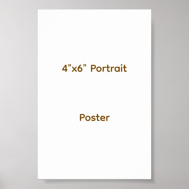 Entwerfen Sie Ihr eigenes 4"x6"  Poster (Vorne)