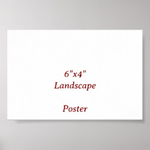 Entwerfen Sie Ihr eigenes 6"x4" Poster