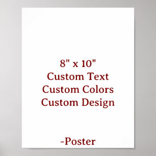 Entwerfen Sie Ihr eigenes 8" x 10" Matt Poster