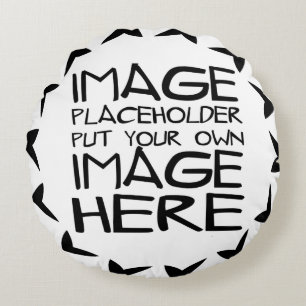 Entwerfen Sie Ihr eigenes Baumwollkissen Rundes Kissen