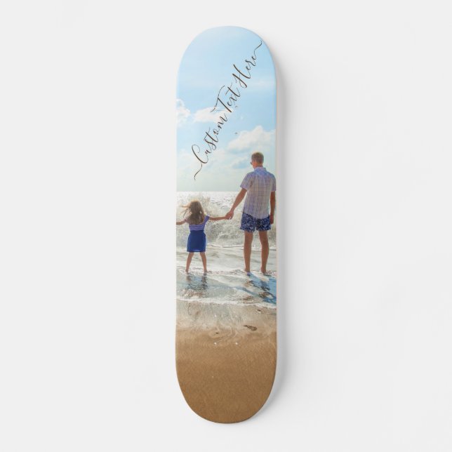 Entwerfen Sie Ihr eigenes benutzerdefiniertes Foto Skateboard (Vorderseite)
