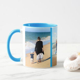Entwerfen Sie Ihr eigenes Familienfoto-Collagen-Ta Tasse