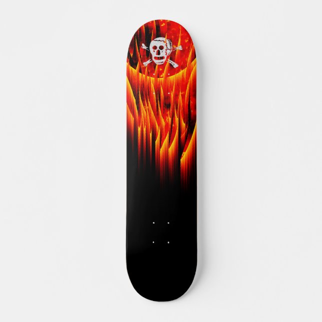 Entwerfen Sie Ihr eigenes Flammenskateboard Skateboard (Vorne)
