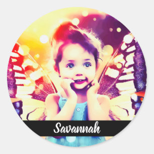 Entwerfen Sie Ihr eigenes Foto für Personalisierte Runder Aufkleber