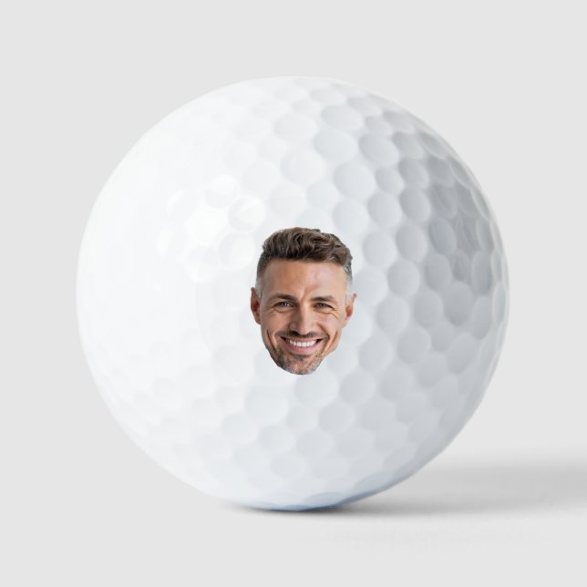 Entwerfen Sie Ihr eigenes Foto Golfer Moderne Mode Golfball (Vorderseite)