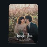 Entwerfen Sie Ihr eigenes Foto Vielen Dank für Ihr Magnet<br><div class="desc">Entwerfen Sie Ihr eigenes Foto Danke Hochzeitskarte. Eleganter Foto Magnet zu sagen Danke an Ihre Hochzeitsgäste. Sie können Ihr eigenes Foto hinzufügen,  Ihren eigenen Text und Namen hinzufügen.</div>