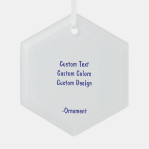 Entwerfen Sie Ihr eigenes Glas-Sechseck Ornament Aus Glas