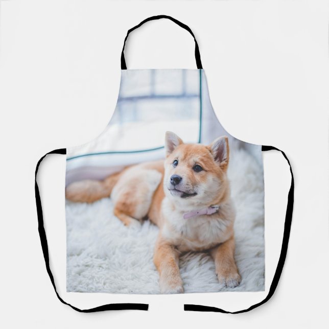 Entwerfen Sie Ihr eigenes Hundepuppy-Foto Schürze (Vorderseite)