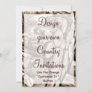 Entwerfen Sie Ihr eigenes Land Einladungen Vorlage