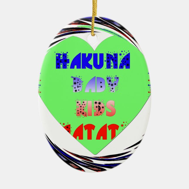 Entwerfen Sie Ihr eigenes luminöses Herz-Baby-Desi Keramikornament (Vorne)