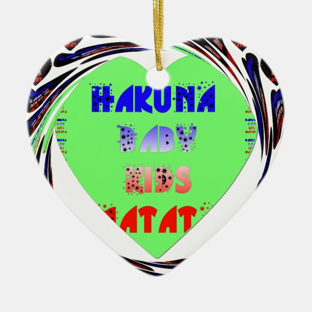 Entwerfen Sie Ihr eigenes luminöses Herz-Baby-Desi Keramikornament (Vorne)