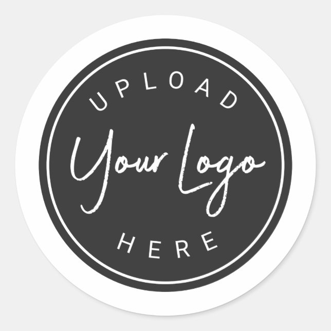 Entwerfen Sie Ihr eigenes Markenlogo-Design Runder Aufkleber (Vorderseite)