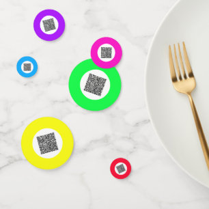 Entwerfen Sie Ihr eigenes QR-Code-Creative Confett Konfetti