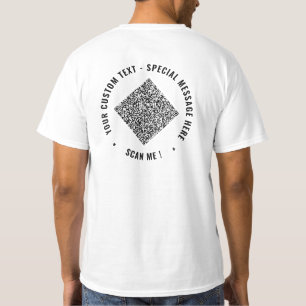 Entwerfen Sie Ihr eigenes QR-Code-T-Shirt mit indi T-Shirt