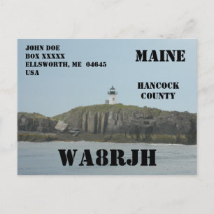 Entwerfen Sie Ihr eigenes QSL HAM Radio Operator L Postkarte