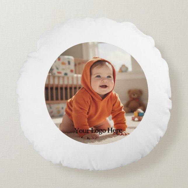 Entwerfen Sie Ihr eigenes Rundkissen Rundes Kissen (Vorderseite)