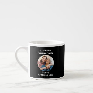 Entwerfen Sie Ihr eigenes schwarzes Foto Espressotasse