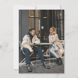 Entwerfen Sie Ihr eigenes Single-Foto Dankeskarte