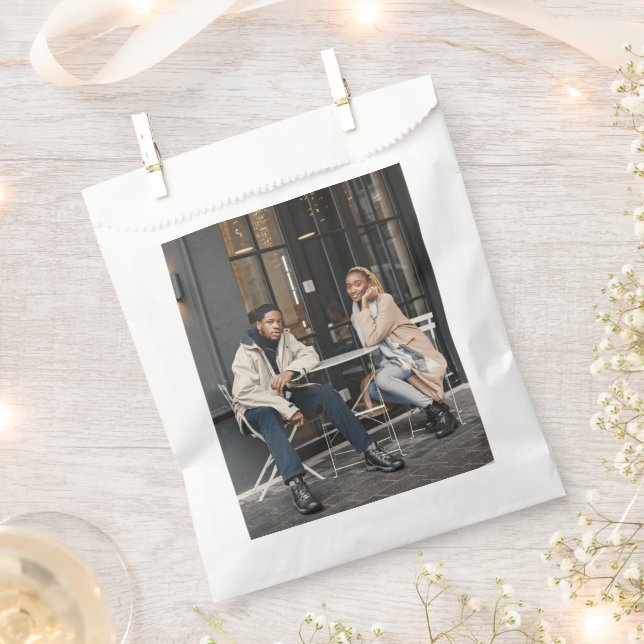 Entwerfen Sie Ihr eigenes Single-Foto Geschenktütchen (Ausgeschnitten)