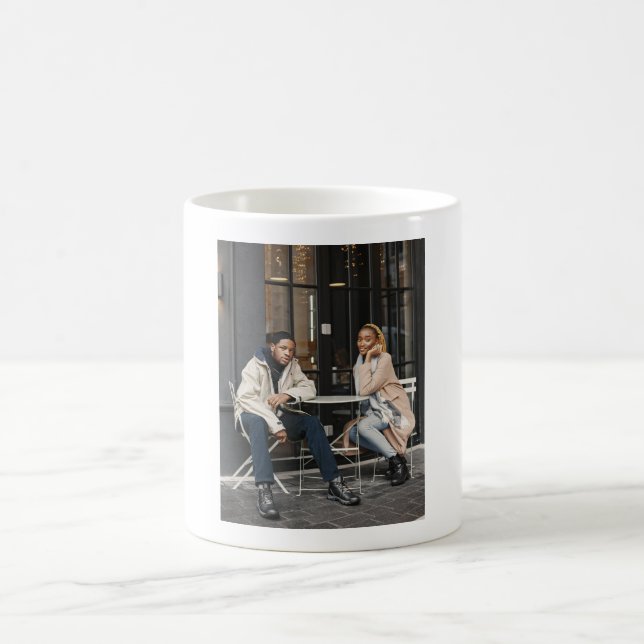 Entwerfen Sie Ihr eigenes Single-Foto Kaffeetasse (Mittel)