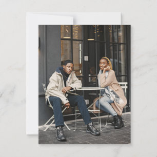 Entwerfen Sie Ihr eigenes Single-Foto Mitteilungskarte