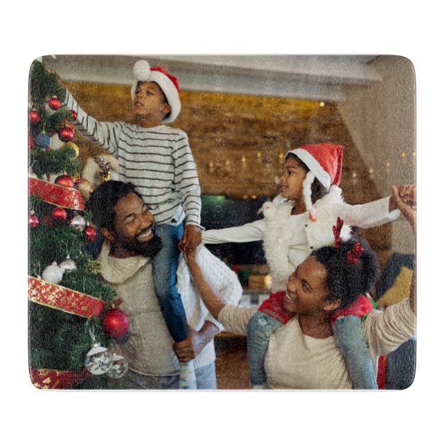 Entwerfen Sie Ihr eigenes Single-Foto Schneidebrett (Vorderseite)