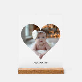 Entwerfen Sie Ihr eigenes Single Herz gestalten Fo Acrylschild