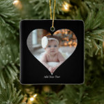 Entwerfen Sie Ihr eigenes Single Herz gestalten Fo Keramikornament<br><div class="desc">Dieses Design in Form eines Custom Heart Shaped Fotos arrangiert wunderbar Ihre Lieblings-Erinnerungen in Herzform und symbolisiert Liebe und Verbindung. Dieses Design ist perfekt für besondere Anlässe wie Jubiläen, Hochzeiten oder Valentinstag geeignet und hebt Ihre gepflegten Momente aussagekräftig und kunstvoll hervor. Sein einzigartiges Layout schafft einen visuell faszinierenden Sake, der...</div>