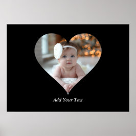 Entwerfen Sie Ihr eigenes Single Herz gestalten Fo Poster
