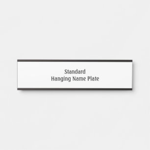 Entwerfen Sie Ihr eigenes Standard-schwarzes hänge Türschild