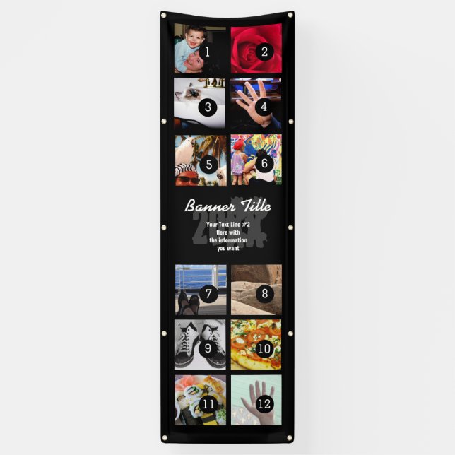 Entwerfen Sie Ihr eigenes vertikales Banner 12 Bil (Vertikal)