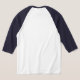 Entwerfen Sie Ihr eigenes Weiß und Royal Blau T-Shirt (Laydown Back)