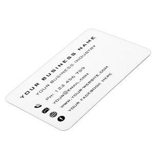 Entwerfen Sie Ihr eigenes Werbegeschenk-Visitenkar Magnet