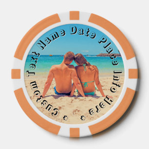 Entwerfen Sie Ihr Foto- und Text-Poker-Chips-Gesch Pokerchips