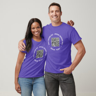Entwerfen Sie Ihr lustiges QR-Code-T-Shirt mit ind T-Shirt