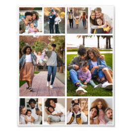 Entwerfen Sie Ihre eigene 10 FotoCollage Fotodruck