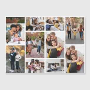 Entwerfen Sie Ihre eigene 10 FotoCollage Magnetkarte