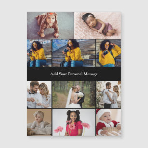 Entwerfen Sie Ihre eigene 11 FotoCollage Magnetkarte
