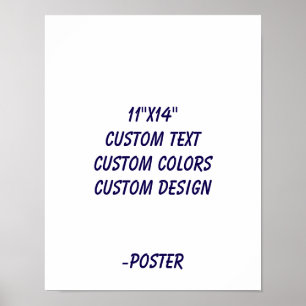 Entwerfen Sie Ihre eigene 11"x14" Matt Poster