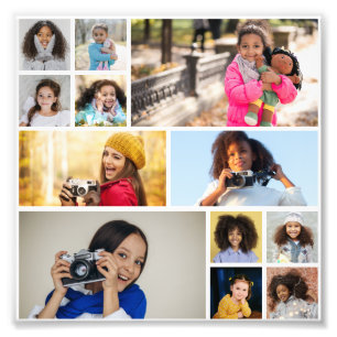 Entwerfen Sie Ihre eigene 12 FotoCollage Fotodruck