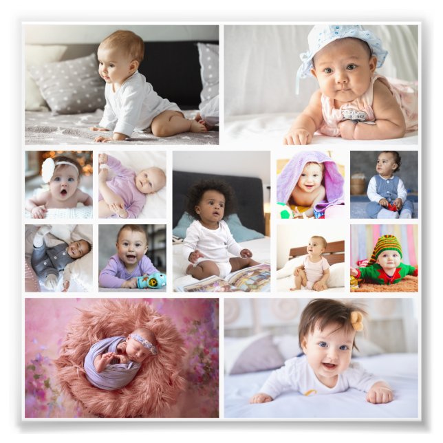 Entwerfen Sie Ihre eigene 13 FotoCollage Fotodruck (Vorne)