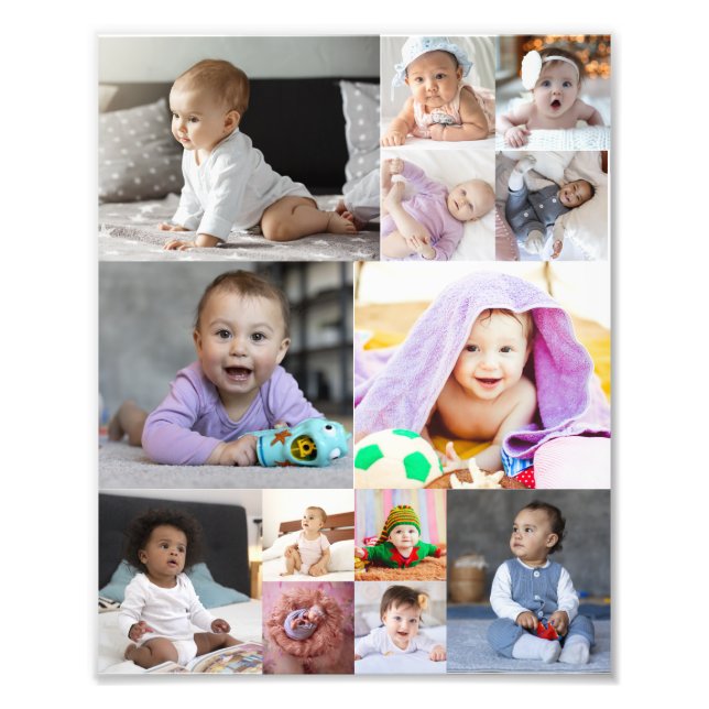 Entwerfen Sie Ihre eigene 13 FotoCollage Fotodruck (Vorne)