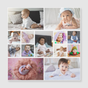 Entwerfen Sie Ihre eigene 13 FotoCollage Magnetkarte