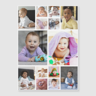 Entwerfen Sie Ihre eigene 14 FotoCollage Magnetkarte