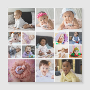 Entwerfen Sie Ihre eigene 15 FotoCollage Magnetkarte