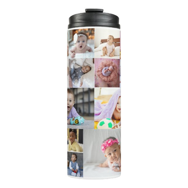 Entwerfen Sie Ihre eigene 15 FotoCollage Thermosbecher (Vorderseite)
