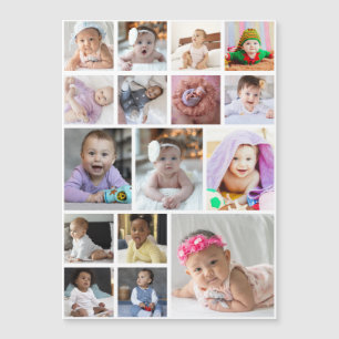 Entwerfen Sie Ihre eigene 16 FotoCollage Magnetkarte