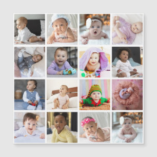 Entwerfen Sie Ihre eigene 16 FotoCollage Magnetkarte